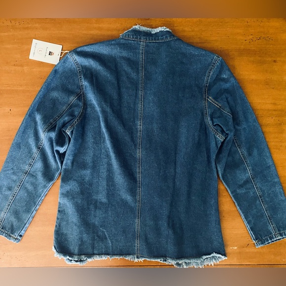 NWT Open Front Military Style Jacket Blazer - Picture 7 of 10